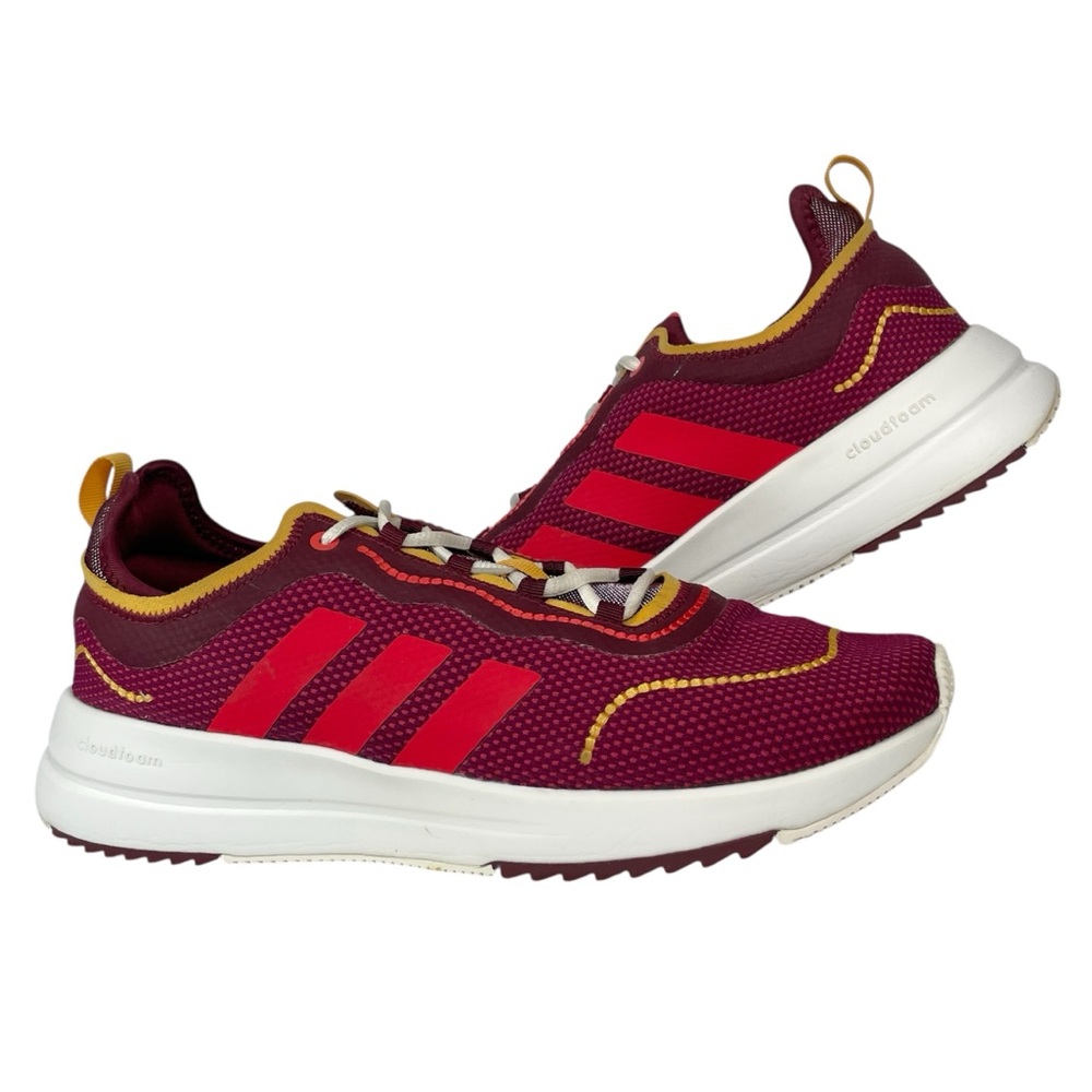 Adidas Fukasa Cloudfoam Sneakers Womens 9.5 Maroon Red Running Walking Shoes